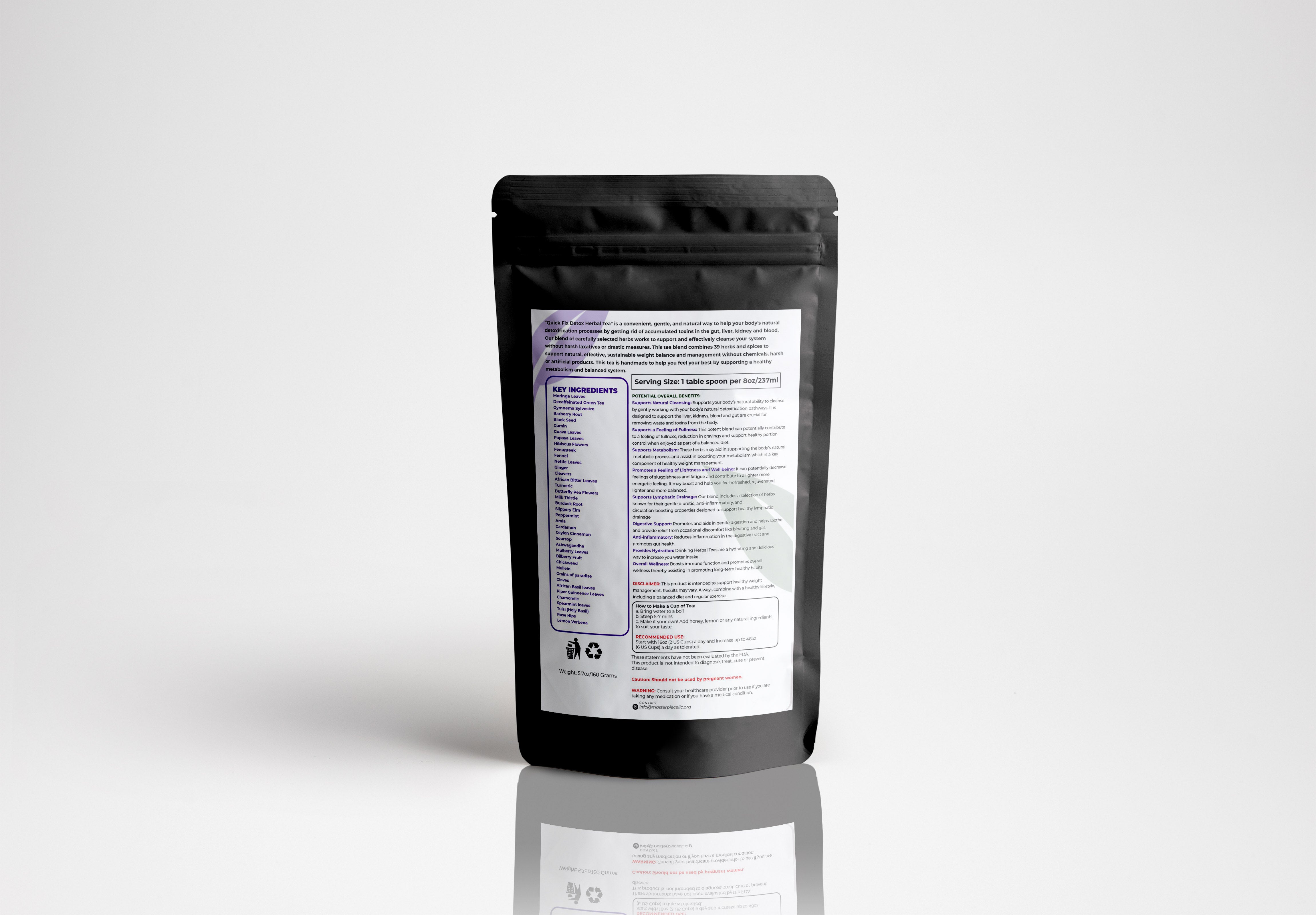 Quick Fix Detox Tea - Masterpiece Botanicals